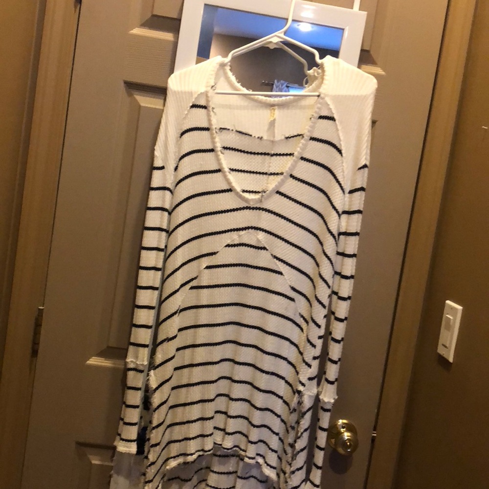 Free People striped thermal tunic